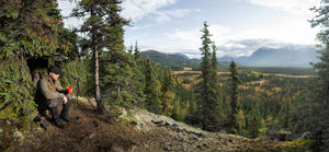 Backcountry Hunter Overlooking the Alaska Wilderness