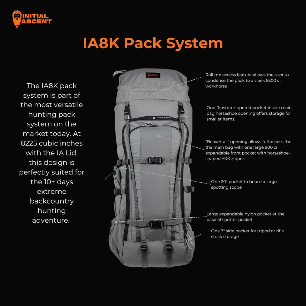 Initial Ascent IA8K Pack System