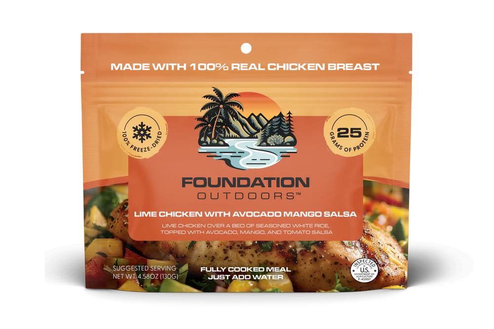 FOUNDATION Outdoors Lime Chicken with Avocado, Mango Salsa
