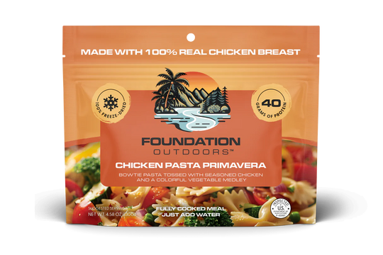 FOUNDATION Outdoors Chicken Pasta Primavera