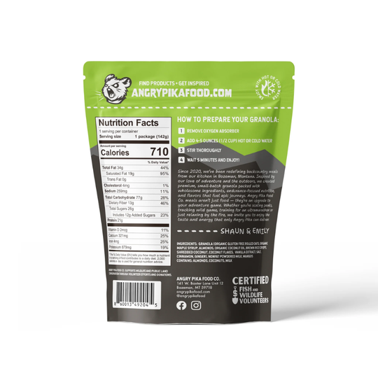 Angry Pika Coconut Mango Granola
