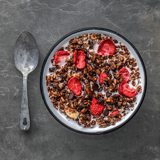 Angry Pika Chocolate Strawberry Granola Breakfast