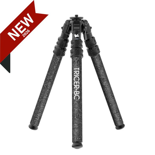 Black tricer bc tripod on white background