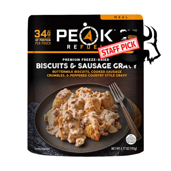 Peak Refuel Biscuits and Sausage Gravy