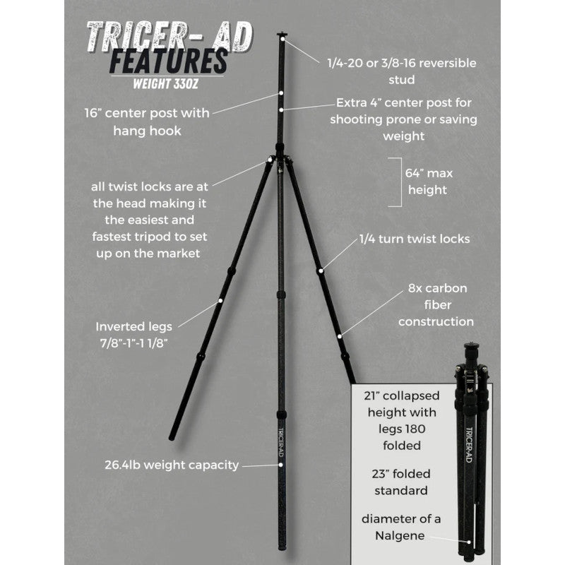 TRICER-AD Backcountry Tripod