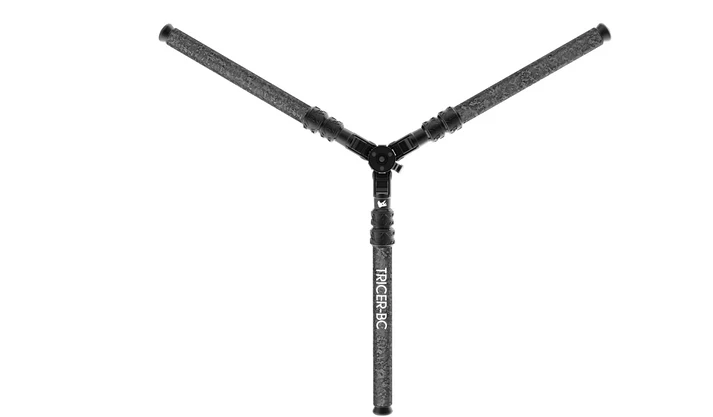 Black Y-shaped stabilizer with 'Tricer bc' branding on a white background
