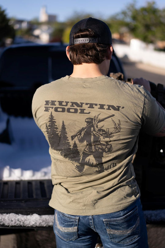 Huntin' Fool Walking Deer Tshirt