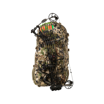 Mystery Ranch Beartooth 80 Color Subalpine Camo Full Pack bow carry view