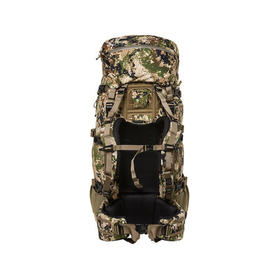 Mystery Ranch Beartooth 80 Color Subalpine Camo Full Pack Back View