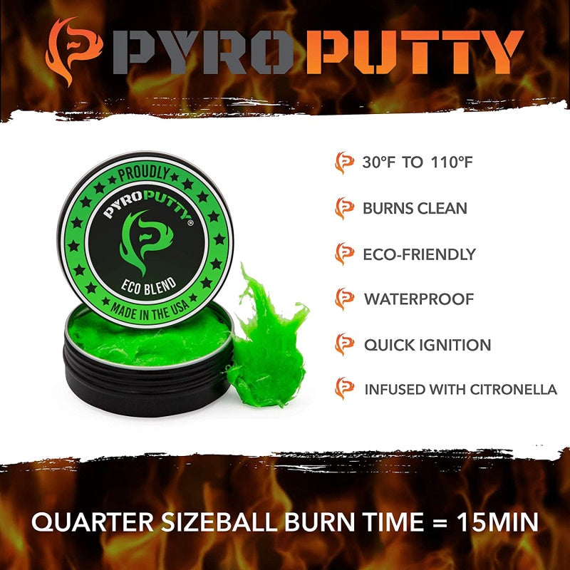 Pyro Putty Waterproof Fire Starter 2oz