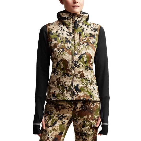 Sitka Women's Jetstream Vest 2021 Subalpine on model