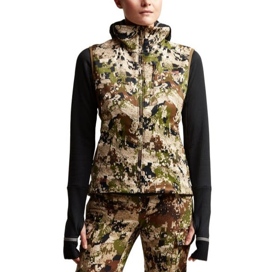 Sitka Women's Jetstream Vest 2021 Subalpine on model