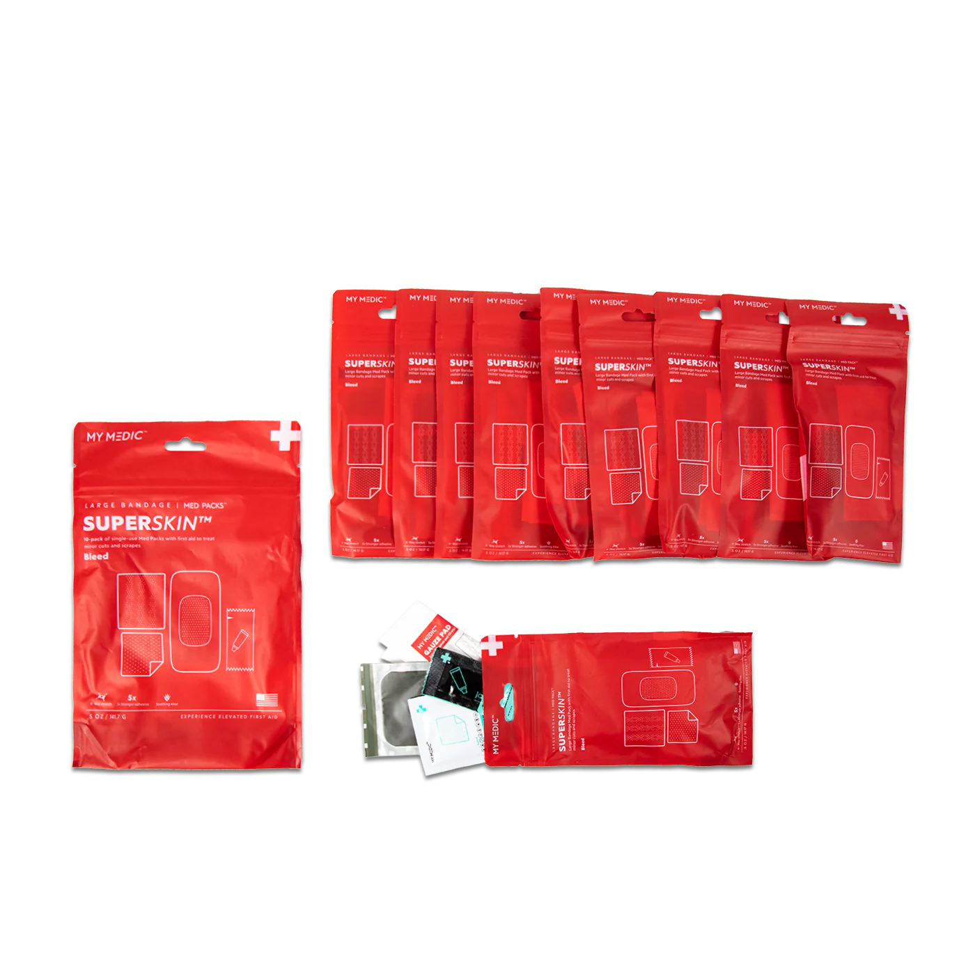 My Medic SuperSkin Large Bandage 10 Pack